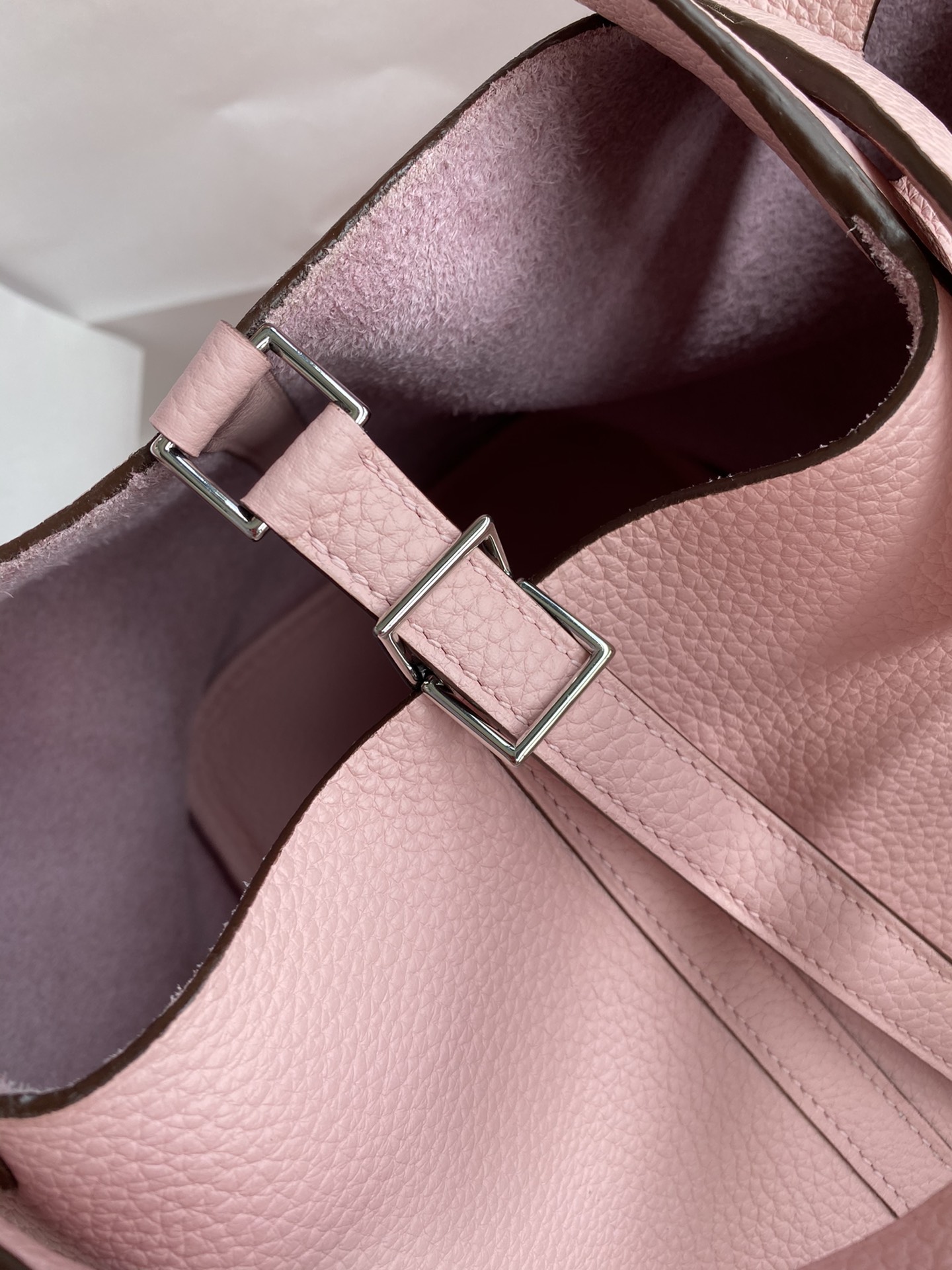 Hermes Picotin Lock 22 Bag In Pink Clemence Leather